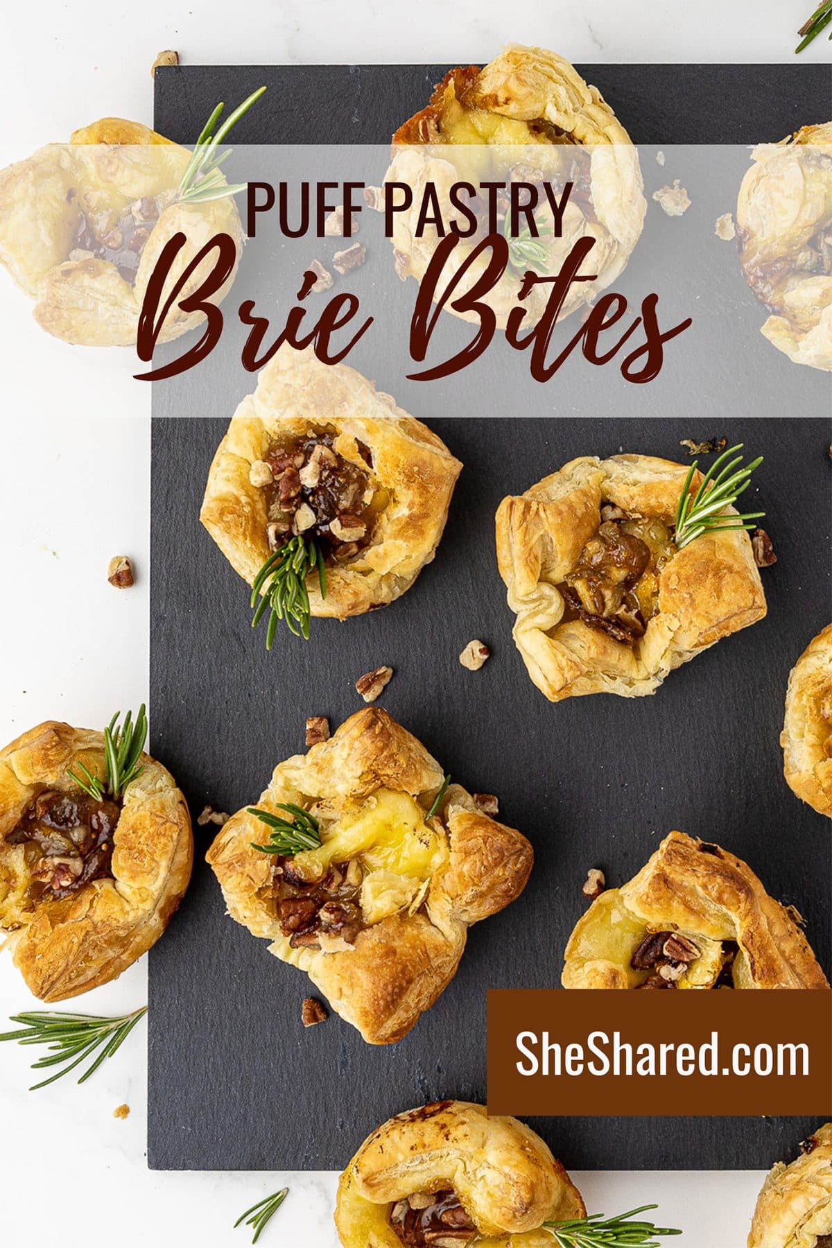 Brie Puff Pastry Bites - She Shared