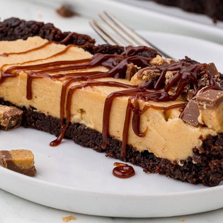 Easy No Bake Dessert Recipe - Brownie Peanut Butter Tart