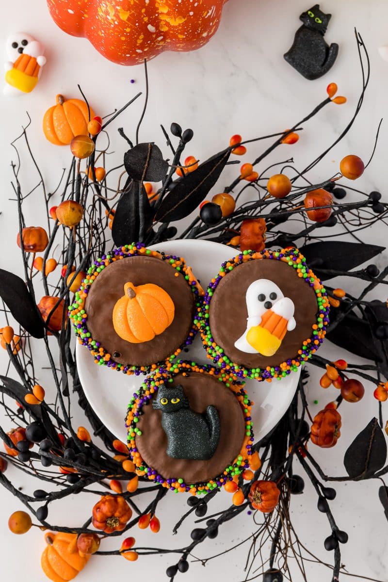 Boo! Scary Easy Chocolate Covered Halloween Oreos - She Shared