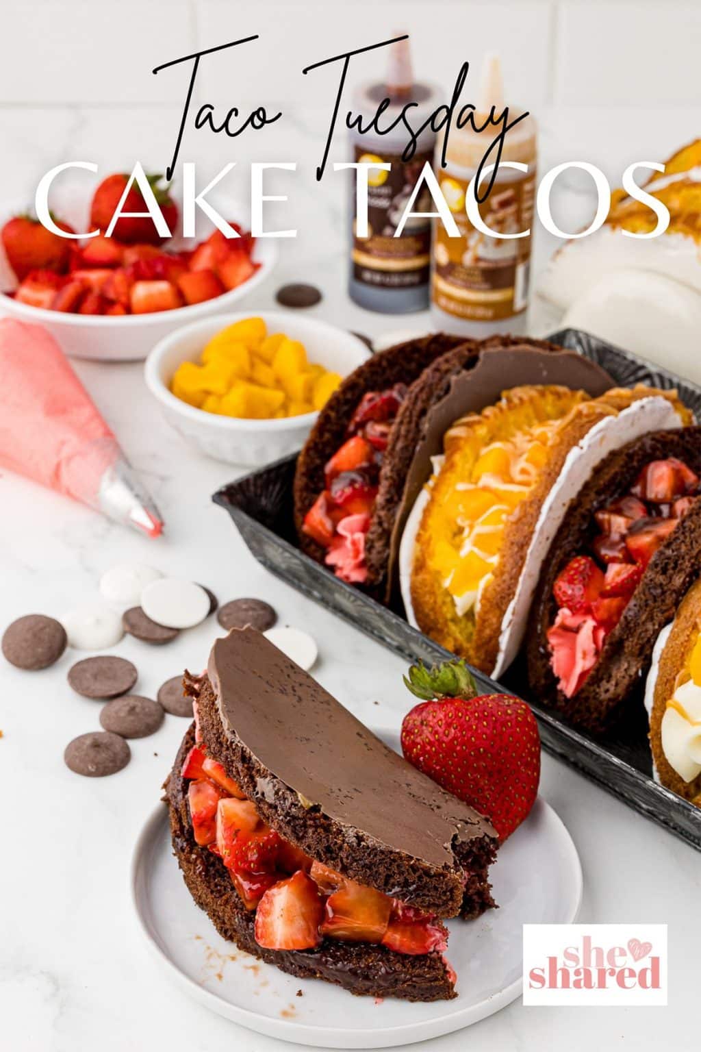 How To Make Easy Cake Tacos - She Shared