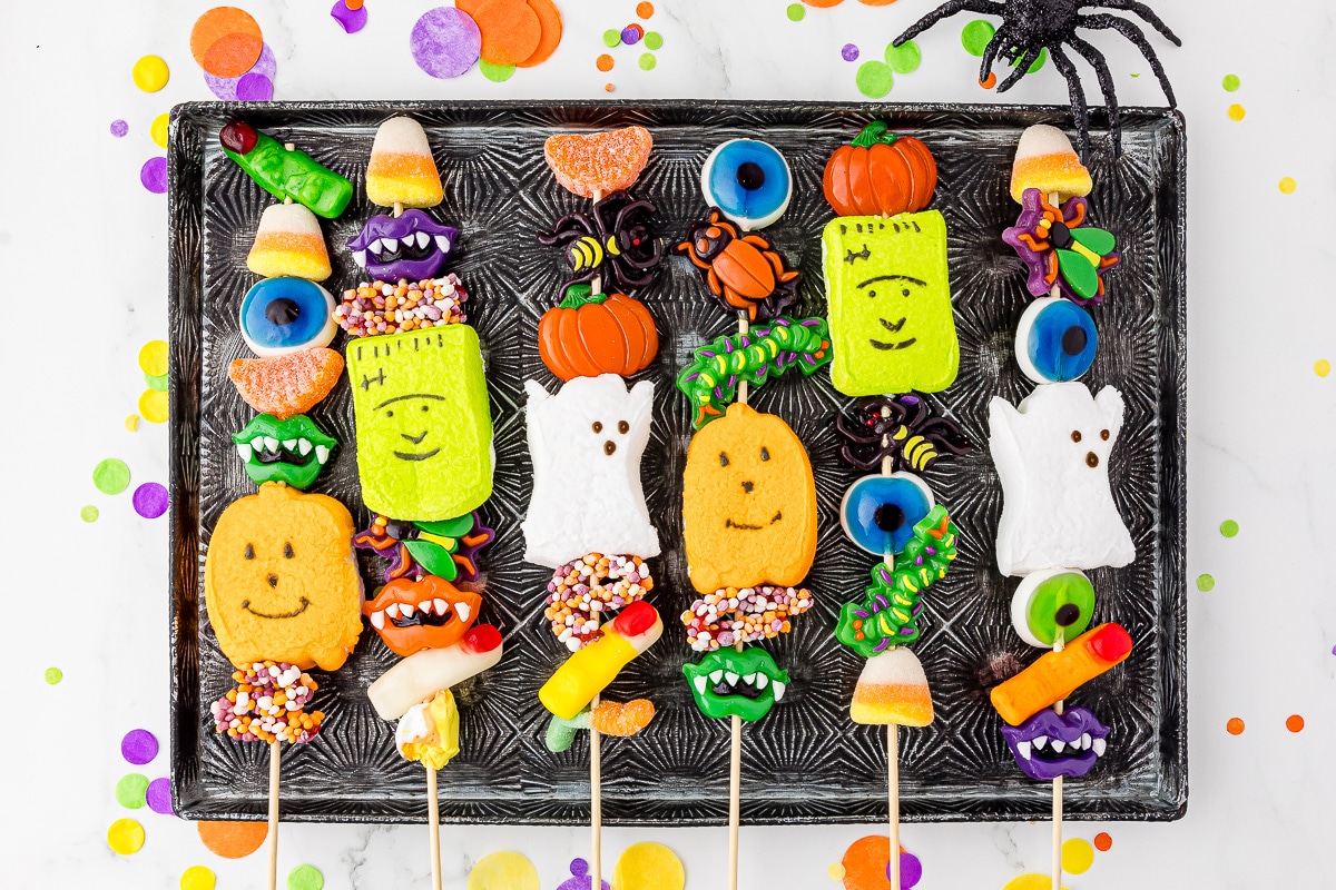 How to make perfect Halloween Party Candy Kabobs