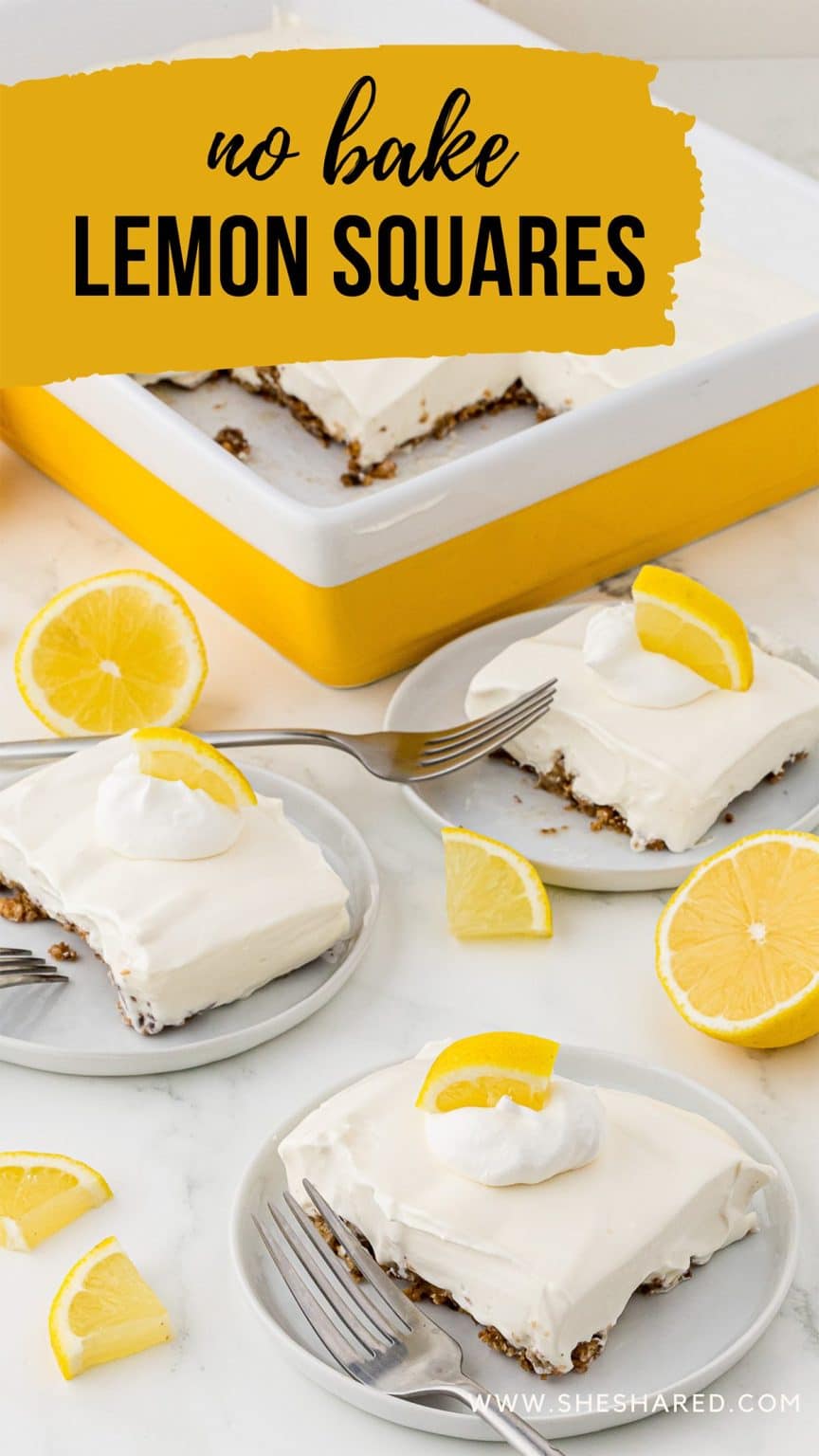 Whip Up Our Super Easy No Bake Lemon Pie Recipe She Shared   No Bake Lemon Squares 864x1536 