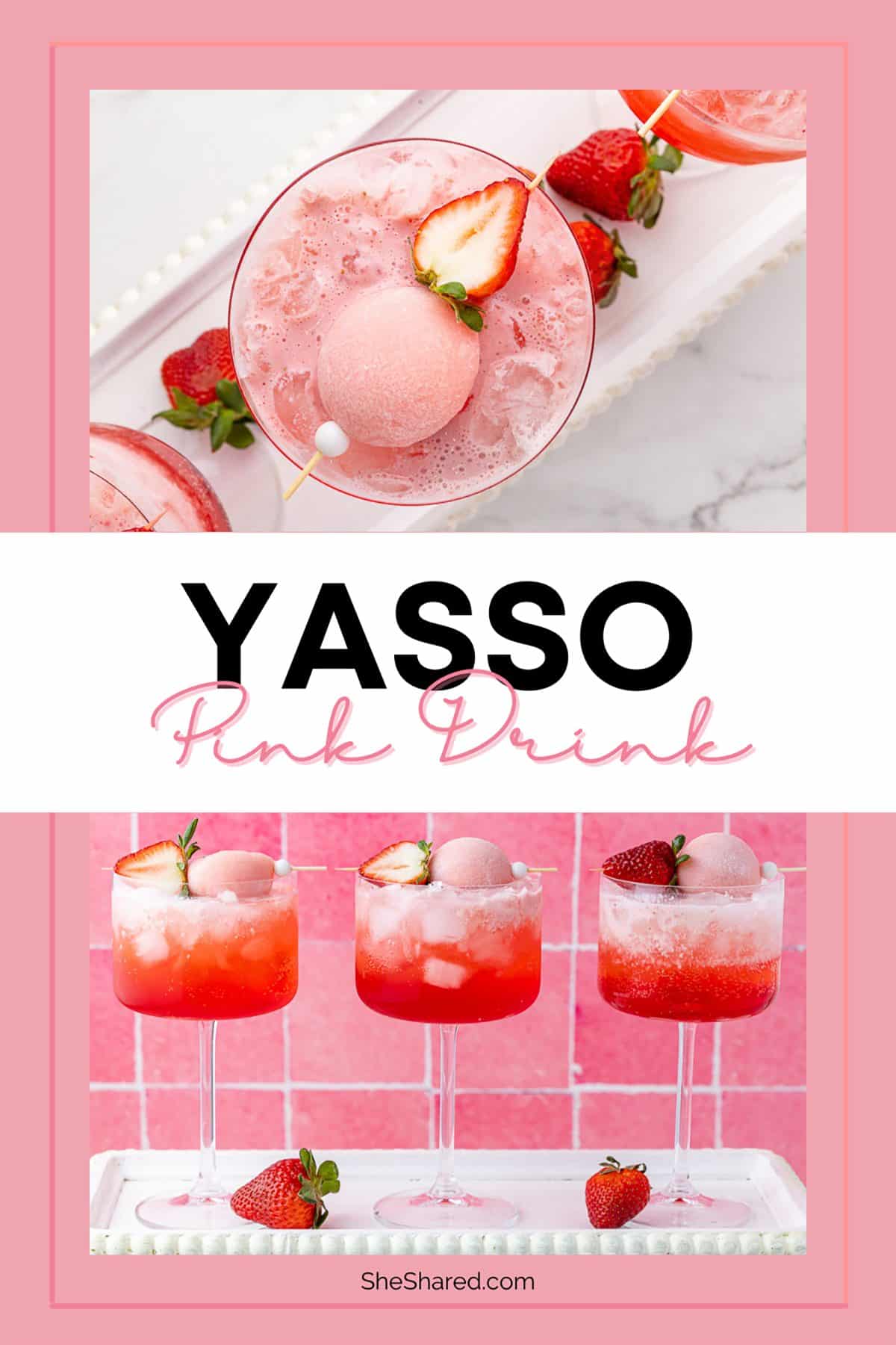 Yasso Pink Drink Pinterest pin