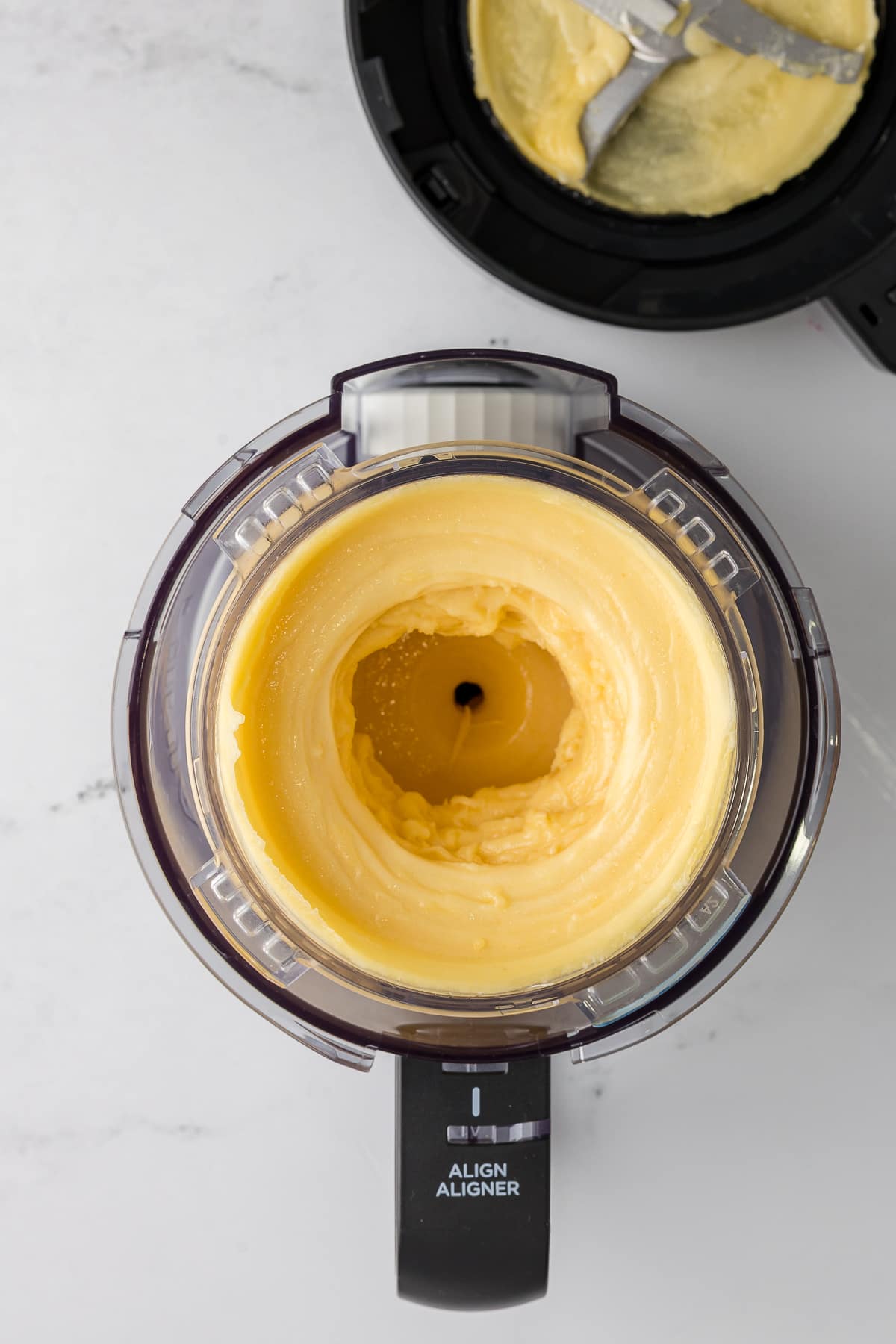 peach sorbet spun in a pint jar
