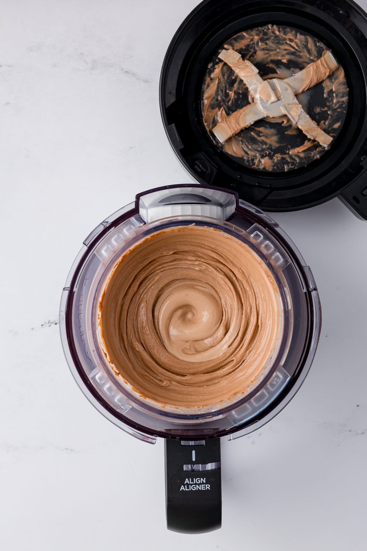 spun Nurella ice cream in the ninja swirl by creami